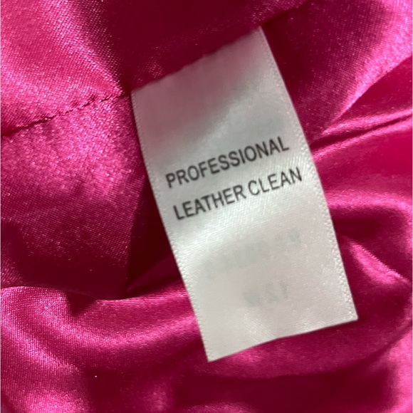 Vintage Pink leather jacket - Picture 6 of 8